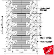 Detailed cad drawing of sidewalk paving plane 06 landscape node detailed cad drawing