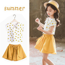 Girls summer pants skirt 2020 new children Foreign style casual skirt pants girls Net red pants womens treasure shorts set