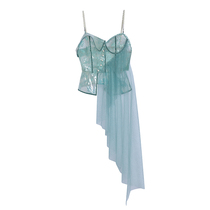 LE FAME pull FEM spring bud screen yarn sling vintage court corset LF9C12B01G128