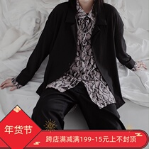 PCGO]PLANLESS Yamamoto Yaoshi Fake Two Snake Stripe Suit Shirt Neutral Loose Casual Jacket