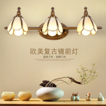 American mirror front lamp toilet led European mirror cabinet lamp copper bathroom vanity lamp cosmetic lamp toilet mirror lamp