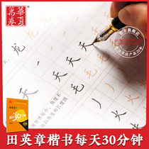 Tian Yingzhang Book 30 minutes a day hard pen regular script calligraphy letter Tian Kai Zhengkai pen pen calligraphy introduction beginners practice copybook half an hour quick pen characters