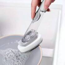 Kitchen multifunction without injury pan dishwashing brush long handle sponge cleaning brush pan brush automatic dosing dishwashing brush pot stocked