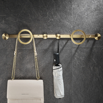 Creative Hook Wire Drawing Golden Entrance Wall Hanging Bag Clothing Row Hook Free From Punching Light Lavish Sumpsuit Hanging Hood Hook