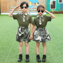 Childrens camouflak clothes suit Boys performance Performance Special Soldiers Summer Military Training Camp Girls School Uniforms 61