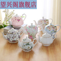 Phnom Penh European-style tea bone china English afternoon tea set set home Tea single pot single ceramic red teapot