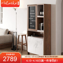 Modern minimalist folding table dining side cabinet integrated home small family style Nordic Living room wall-mounted partition cabinet table table