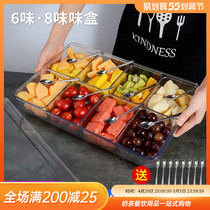 Acrylic Strap Cover Seasoned Box Octag Swing Stall Box Commercial Ice Powder Dosing Box Containing Box Seasoning Composition Suit