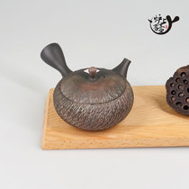 Japan imported Tokoname-yaki Tamakuzo Uehara Hirotaka made a kiln with a variable side handle for the urgent need teapot Jiu Gong Teapot Kung fu collection