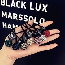 Korean version 1990 Tongan Czech Diamond Hair Rope Haired Temperament Water Drill Personality Headwear Crystal Ball Head Rope Small