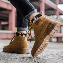 chic Martin boots mens cool street ins tide high-top shoes trendy shoes overwear boots mens English boots mens shoes