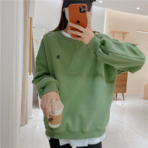 Bu Shi Jin Xiaojin self-made womens clothing store letter velvet sweater W1720