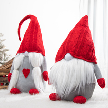 Santa Claus doll doll doll ornaments Christmas decoration Shop scene decoration props Creative decorations