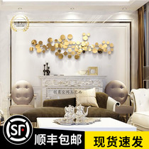 European style metal wall decoration wall decoration stainless steel luxury wall hanging home hotel model room sofa background wall