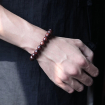 Hainan Huanghuali (Purple oil pear)10x11mm fragrant yellow sandalwood play bucket bead hand string