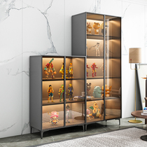 Handmade display cabinet light luxury glass cabinet transparent LEGO display cabinet household prize model display frame toy cabinet