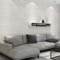 Thickened 3D three-dimensional wall tile foam anti-collision soft bag wallpaper bedroom cultural stone decorative background self-adhesive wallpaper