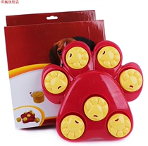 Pet supplies toys fun giant claw foot prints toy Bowl Pet Slow Food Bowl dog toys