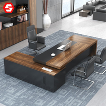 2018 new president manager desk Large desk Supervisor boss desk Office desk furniture Simple modern table and chair combination
