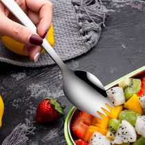 304 stainless steel fork spoon one children fruit fork set fruit stick creative salad spoon cute fork