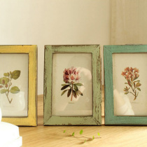 Retro Make Old Solid Wood Photo Frame 6 Inch 4R Photo Swing Table Home Decoration Wall-mounted Photo Wall Minimalist Frame frame