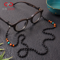 Glasses chain female neck vintage Lolita non-slip sunglasses lanyard fashion sun glasses decoration grandma eyes chain