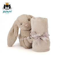 British Imported jellycat Bonny Rabbit Ant Towel Beige Doll Baby Baby Toys Can Entrance