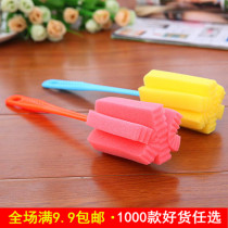 Brush long bottle brush tool sponge brushed tool sponge brushed long handle brush without dead angle brush with cleaning brush kitchen brushed cups
