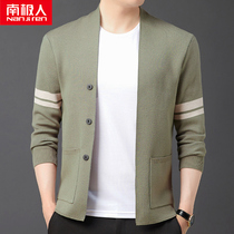 South Pole knitted cardiovert male jacket Spring and autumn in open line clothes mens clothing casual outwear to cardio-woolen sweatshirt