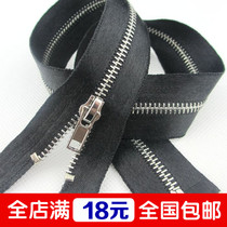 3 Number of metal copper zipped colour Ding with plated white gold zipper single opening satin with zipper bright silver zipper for the wholesale