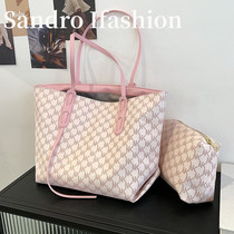 Sandro Ifashion tote bag womens 2021 new large capacity one shoulder shopping bag portable large bag tide