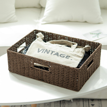 Grass Editor Tabletop Containing frame Documents stationery Cosmetics Table Miscellaneous rattan choreography student computer bookcase containing box