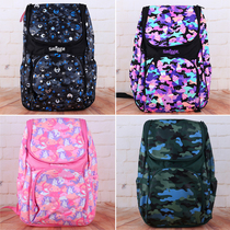 Spot Australian smiggle Stationery Students Purple Flip Anti-Roll Buckle Large Shoulder Decompression schoolbag Direct Mail