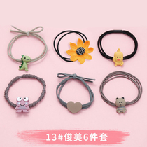 Korean children Hairband tie hair leather band cute cartoon small holster head rope female simple hair rope Korean version of small headgear