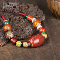 Ethnic Style Necklace Joker Female choker Temperament Dabao Ceramic Short Decorative Necklace Accessories