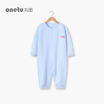 Newborn clothes long sleeve thin jumpsuit spring and autumn newborn male and female baby pajamas autumn baby cotton clothes