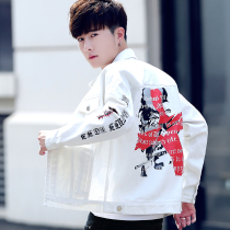 2021 spring new hole mens denim jacket mens fashion personality autumn and winter jacket outside clothes handsome