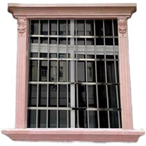 Cast-in-place European Roman column plastic steel window cover mold door cover line ABS components with flower cement factory direct sales