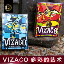 Huiqi collection art poker VIZAGO face imported creative trend flower cut card