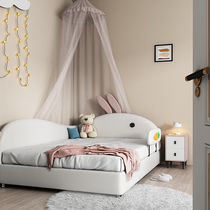 Love to enjoy the Net Red Rabbit childrens bed single guardrail cartoon cute girl princess bed pink simple stitching