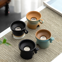 Ceramic Kung Fu creative vintage kiln tea filter tea set accessories tea filter tea infuser tea leakage screen tea separator
