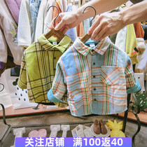 Boy plus velvet shirt 2019 new autumn and winter childrens clothing foreign baby coat Joker tide childrens warm shirt