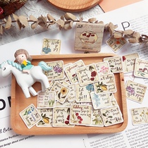 Day Ensemble Cute Handbill Stickers Deco small motif small sticker Cartoon And Paper Hand Ledger Paper Packs of Teenage Hearts Hands Tent Material Life Day Books Diy Hand Tent Sticker Yesterday Message