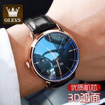 New Swiss brand watch mens automatic mechanical watch tide top ten mens watch waterproof leather belt watch