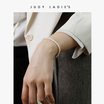 judy super gentle jewelry 14K gold gold natural pearl bracelet female minority design ins girlfriends jewelry