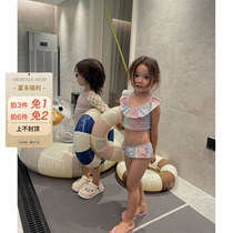 3M1 Childrens Clothes Boys Swimwear Girls Summer Western Style Childrens Split Swimsuit Baby Girl Treasure Middle School Children