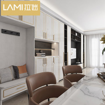 la mi house living room wall full full wall TV cabinet bookcase study door-to-door Cabinet a overall design locker customize