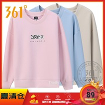 361 degrees womens spring and autumn new pullover sweater 361 fashion sports womens sweater round neck long sleeve T-shirt