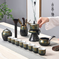 Lazy Stone Mill bubble teapot automatic kung fu tea set household ceramic tea cup modern anti-scalding tea breinner