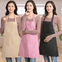 Fashion thin apron women waterproof cute hand wipe Japanese Kitchen home cooking oil-proof men work clothes Korean summer